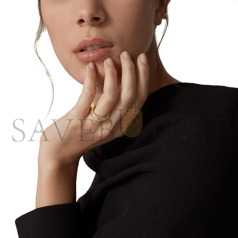 CARTIER MAILLON PANTHÈRE WEDDING BAND, DOUBLE ROW, HALF-PAVED B4216000